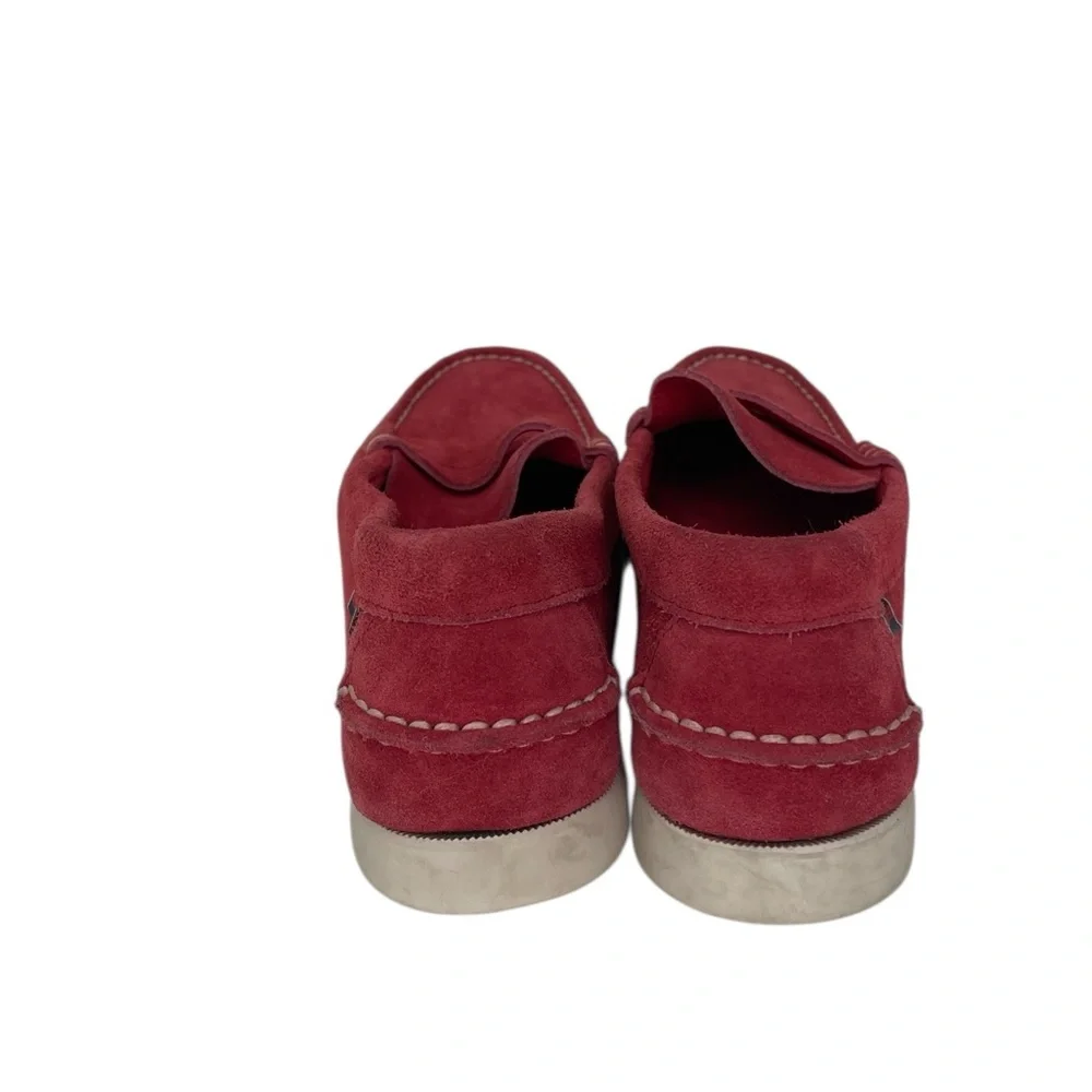 Sebago Shoes Women’s Red Suede Loafers Flats Slip On Size 10 - Picture 4 of 10